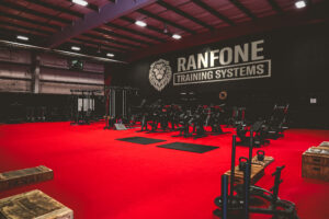 Ranfone Training Systems strength training and conditioning floor in Hamden, Connecticut
